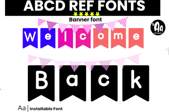 Abcd Ref Banner: A Playful Typeface for Editorial Joy