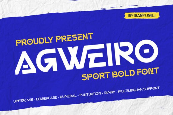 Agweiro: The Bold Sport Typeface for Strong Brand Identity