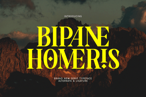 Bipane Homeris: A Bold Serif Typeface for Modern Web Design