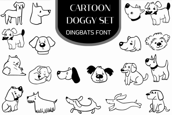 Cartoon Doggy Set: A Playful Typeface for Whimsical Brand Identity