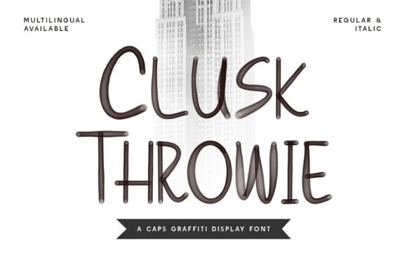 Clusk Throwie: The Ultimate Display Typeface for Street-Style Web Design