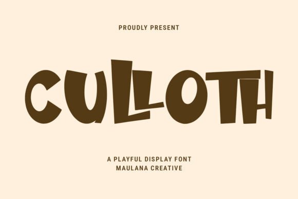 Culloth: The Playful Display Font for Bold Small Business Branding