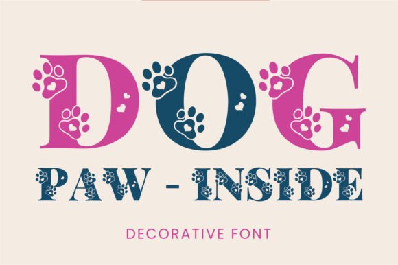 Dog Paw Inside: A Playful Typeface for Pet Brand Campaigns