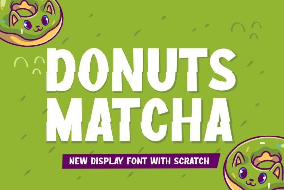 Donuts Matcha: The Bold Display Font for Handmade Brands