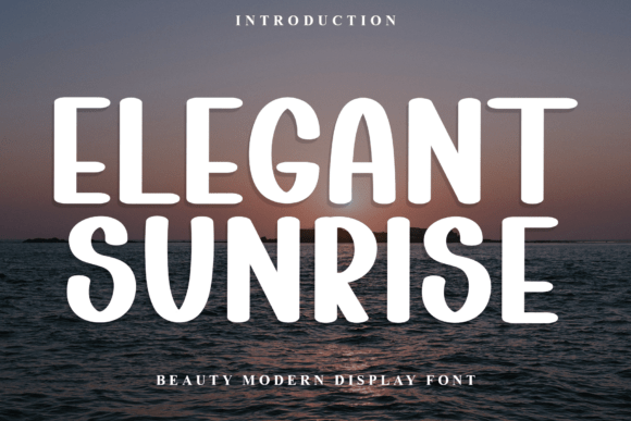 Elegant Sunrise: The Bold Typeface That Transforms Campaign Headlines