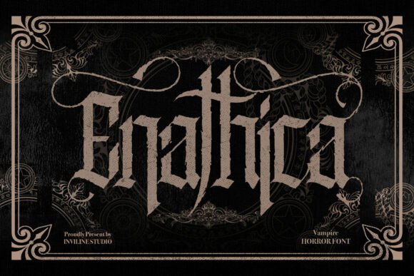 Enathica: The Gothic Typeface for Editorial Design