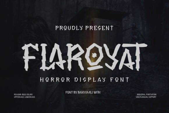 Flaroyat: The Spooky Display Typeface for High-Impact Campaigns