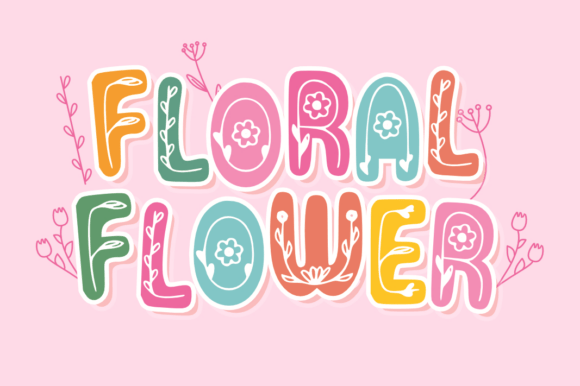 Floral Flower: A Bold Display Typeface for Modern Web Design