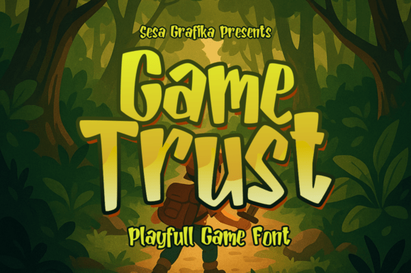 Game Trust: The Playful Display Font for Bold Branding