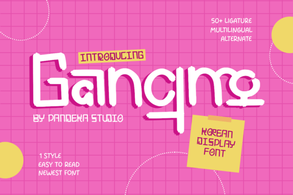Gangmo: The Bold Korean Display Typeface for Modern Editorial Design