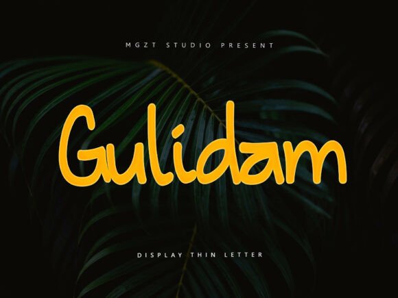 Gulidam: The Quirky Display Font for Handmade Crafts