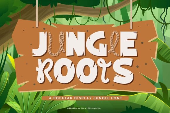 Jungle Roots: A Wild Display Font for Bold Web Design