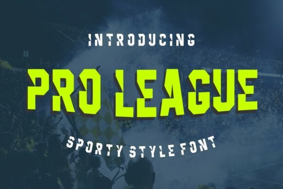 Pro League: The Ultimate Sports Display Font for Handmade Products