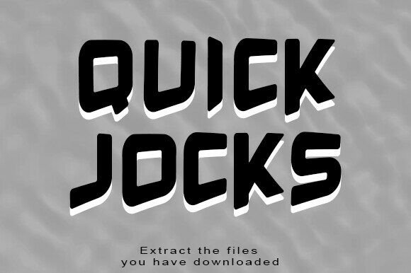 Quick Jocks: The Bold Display Typeface for Dynamic Web Design