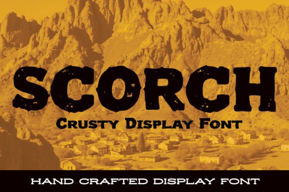 Scorch: The Raw Grunge Typeface for High-Impact Campaigns