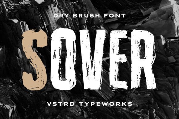 Sover: The Bold Dry Brush Typeface That Elevates Campaign Visuals