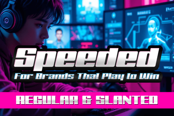 Speeded: The Dynamic Display Typeface for Bold Digital Branding