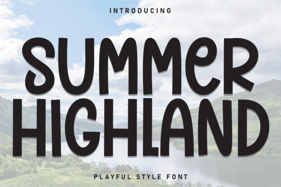 Summer Highland Typeface: A Bold Display Font for Digital Branding