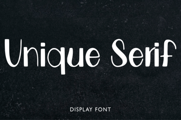 Unique Serif: A Display Typeface for Modern Editorial Design