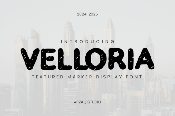 Velloria Font: A Playful Display Typeface for Editorial Design