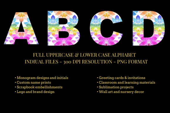 Why Rainbow Lotus Alphabet Set Is a Top Color Font for Campaign Design